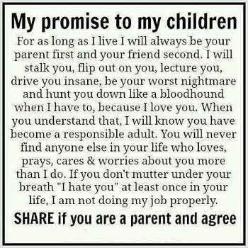 my promise to my children
